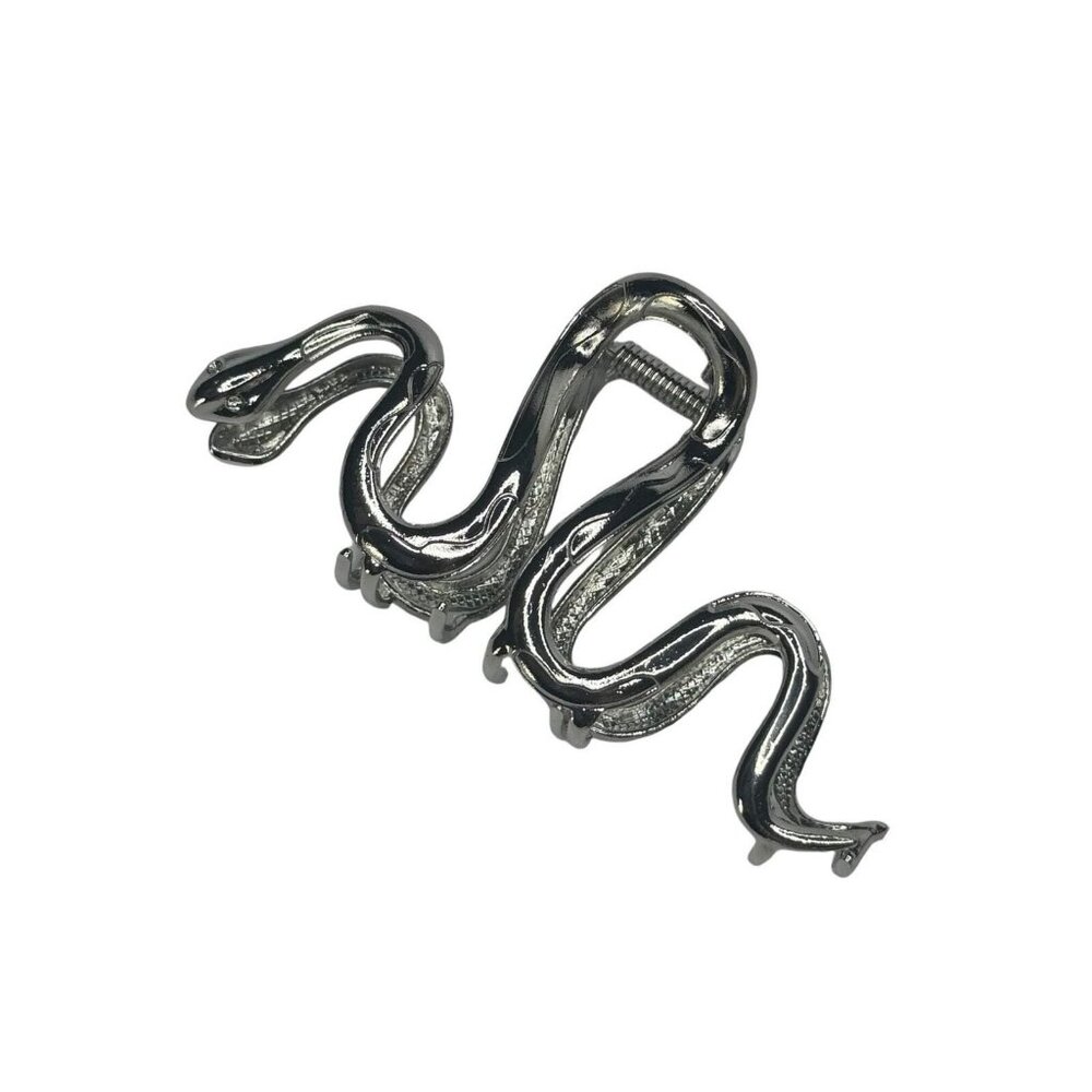 METAL SNAKE CLAW CLIP (SILVER)